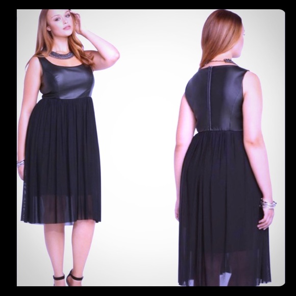 torrid Dresses & Skirts - Faux Leather Ponte Dress